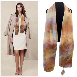 Hand Painted Silk Scarf by Brenda Paul | Métis Artist | Made in Canada